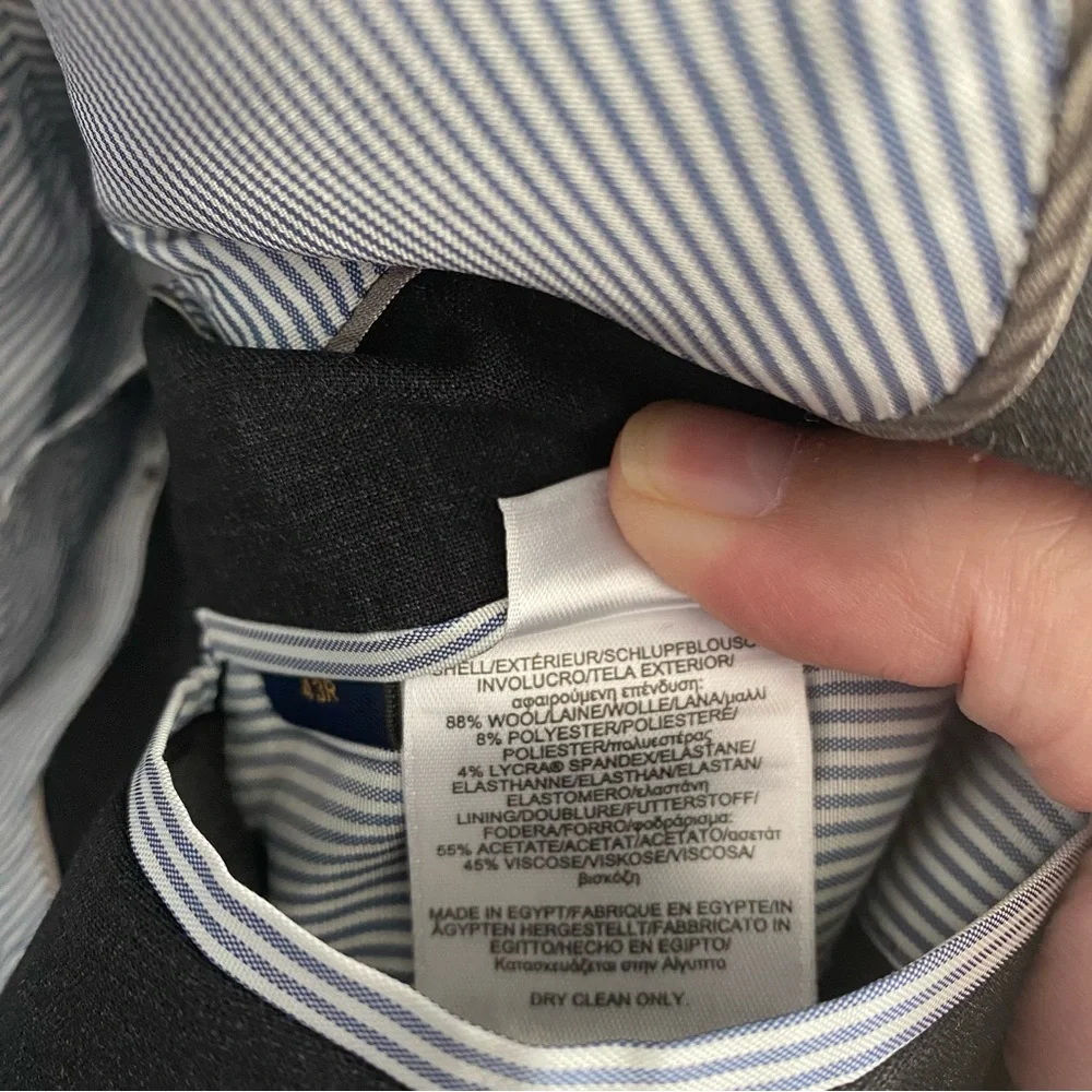 43R Brooks Brothers Explorer Regent Fit Black Mens Sport Coat‎ Blazer